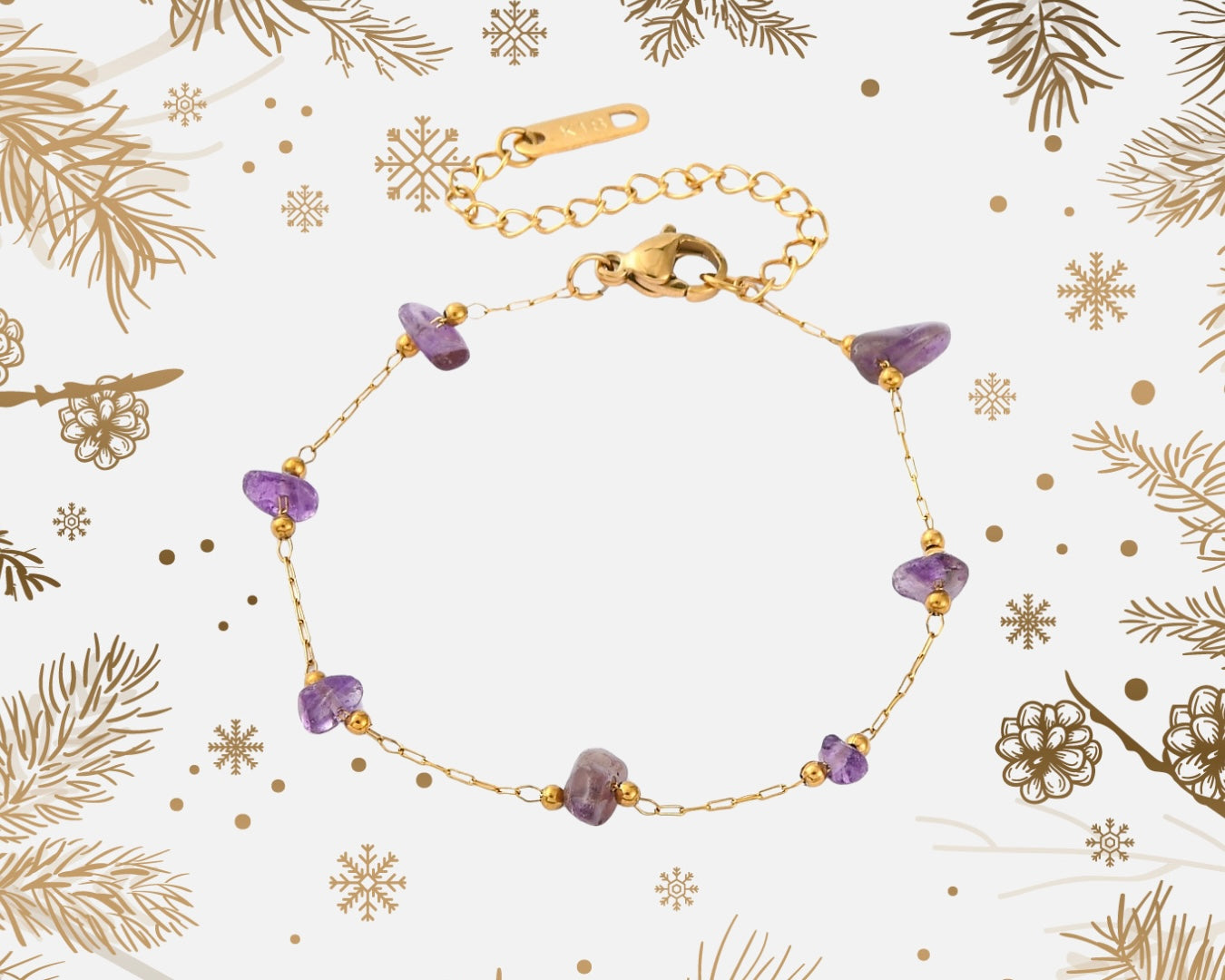 Amatista pulsera