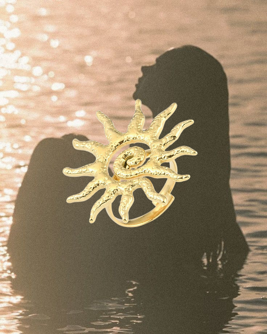 Sunburst anillo